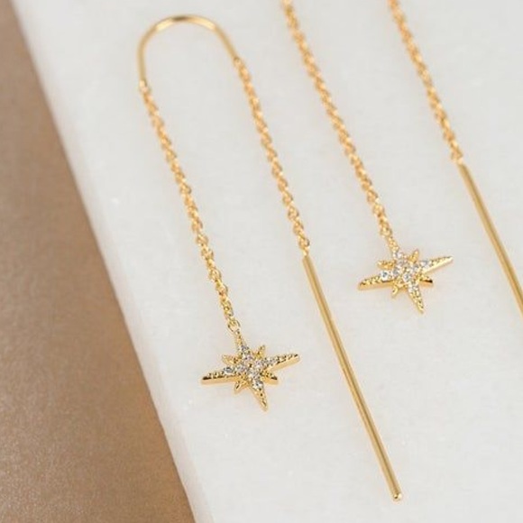 •starburst threader earrings• - Picture 2 of 2